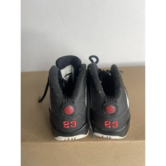 Nike Boys Air Jordan 9 401812-112 White Basketball Shoes Sneakers Size 4C - Picture 3 of 4